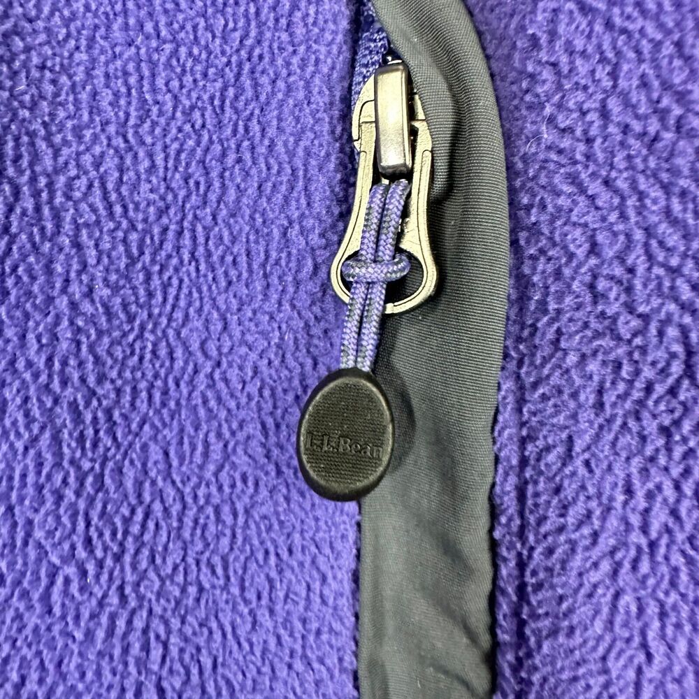 LL Bean Size XS Womens Purple PolarTec Wind Pro Full Zip Fleece Jacket - Picture 9 of 9